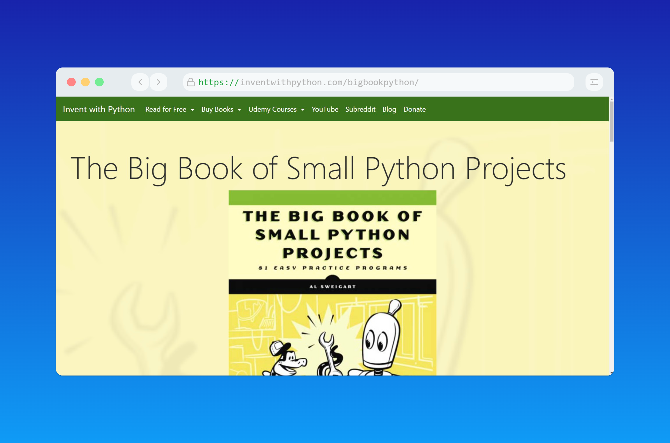 The Big Book of Small Python Projects - CAE